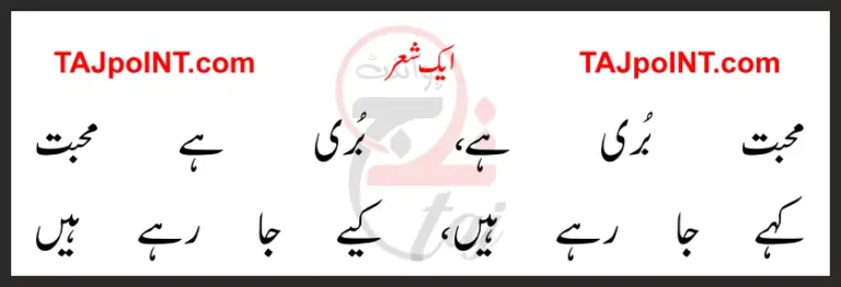 Mohabbat Buri Hai Buri Hai Mohabbat Lyrics In Urdu 2017