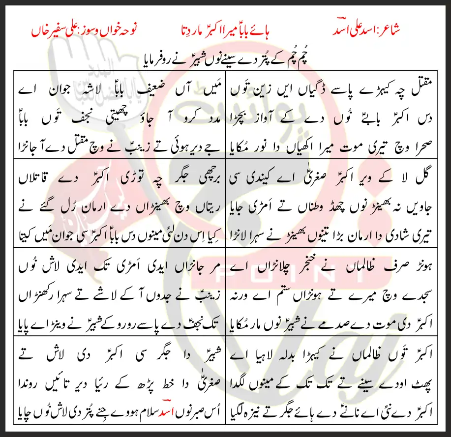 Haye Baba Mera Akbar Maar Dita Lyrics In Punjabi 2020 1 Haye Baba Mera Akbar Maar Dita Lyrics In Punjabi 2020