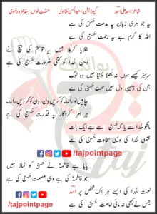 Midhat Hasan Ki Hay Syed Hamza Rizvi Lyrics In Urdu 2023