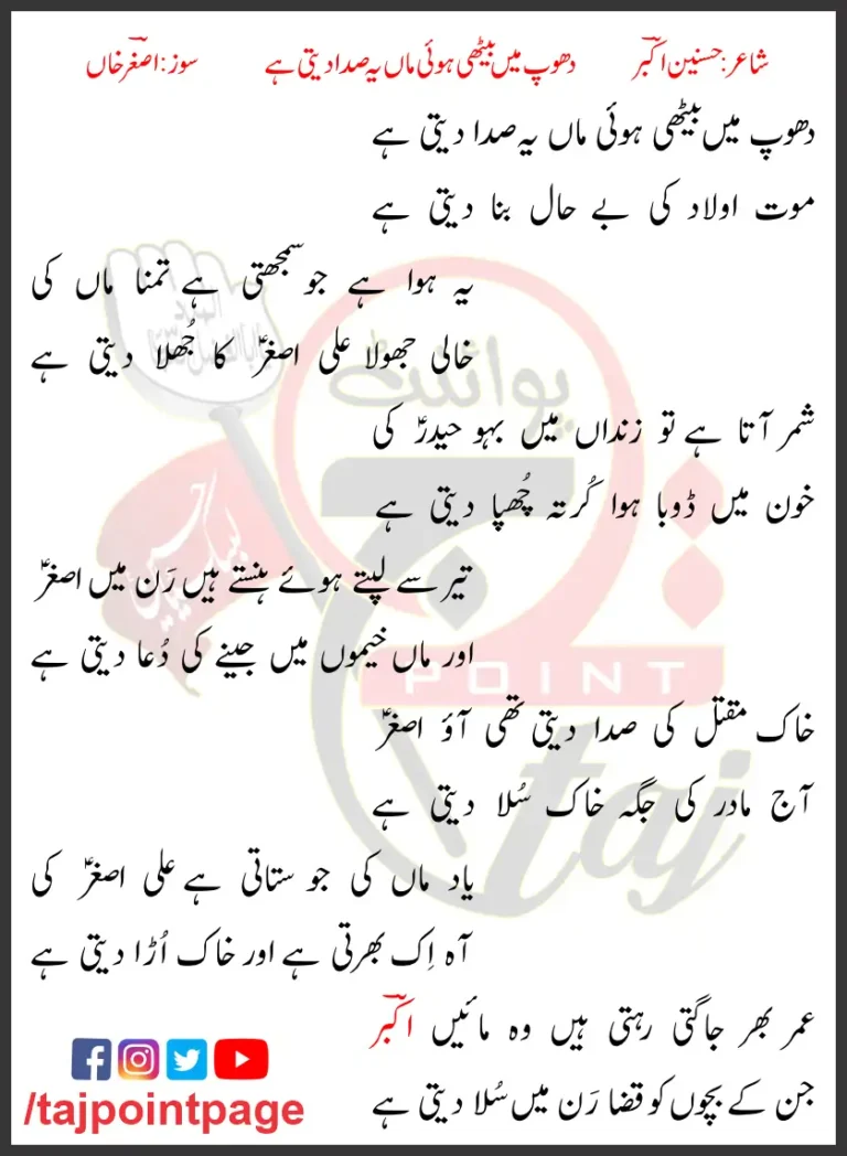 Dhop Mein Bethi Hoi Maa Yeh Sada Deti Hai Lyrics 2018