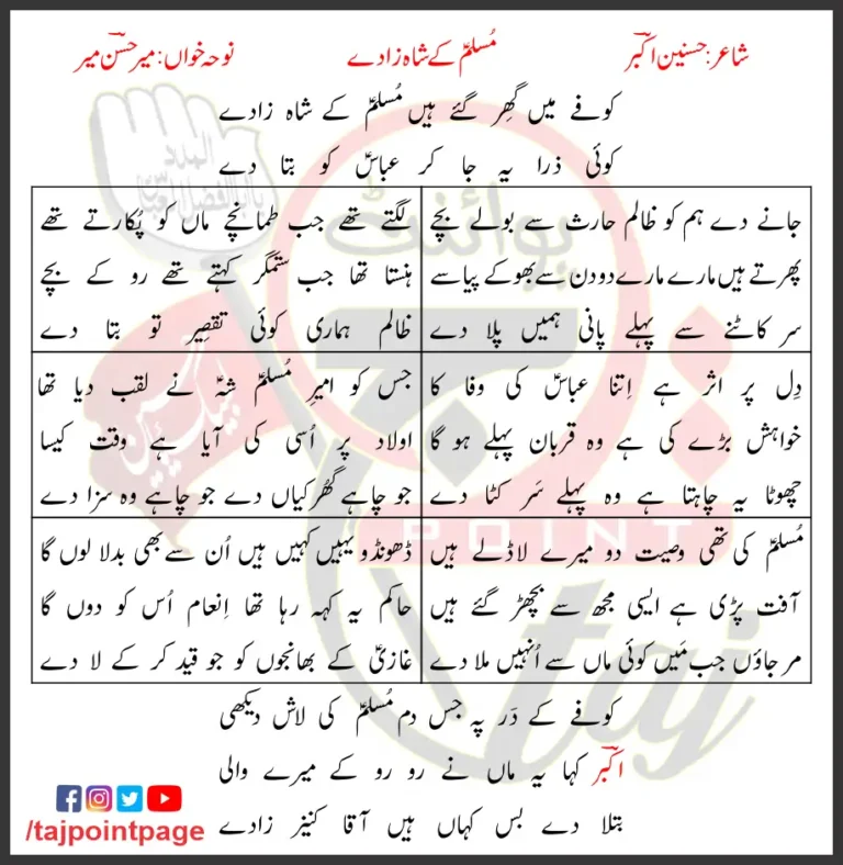 Muslim Ke Sahahzaday Lyrics In Urdu 2017