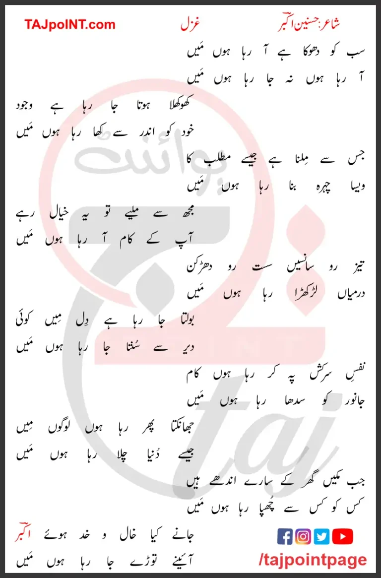 Sab Ko Dhoka Hai Aa Raha Hoon Main Lyrics 2023