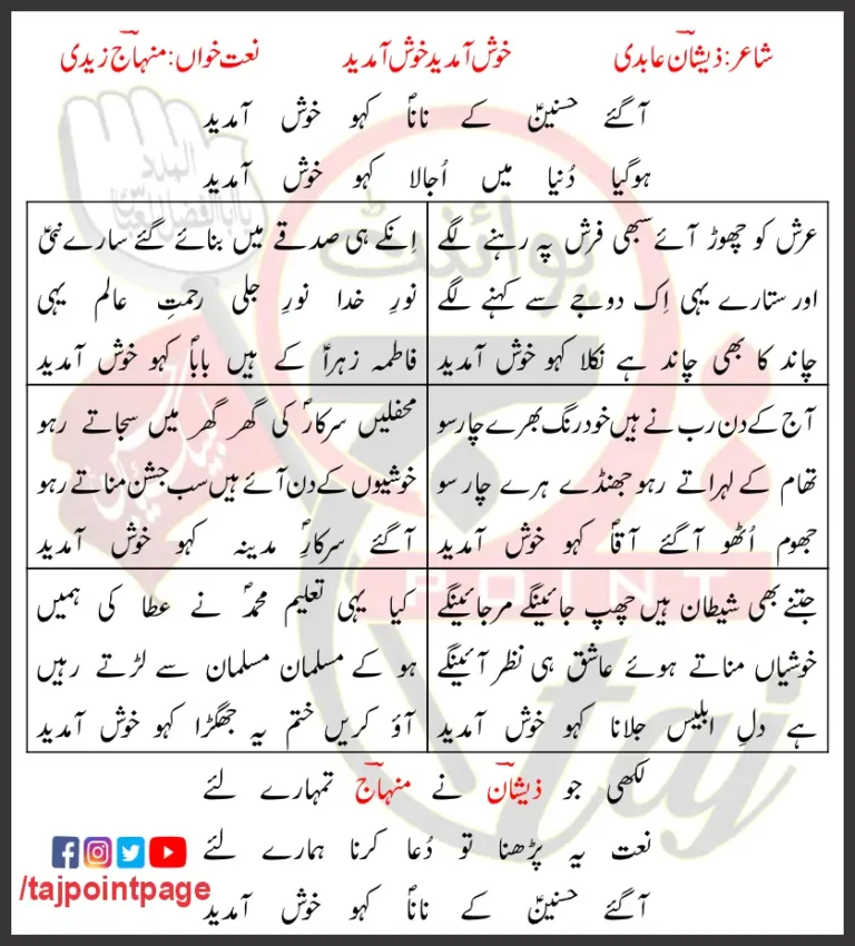 Aa Gaye Hasnain Ke Nana Kaho Khush Aamdeed 2019