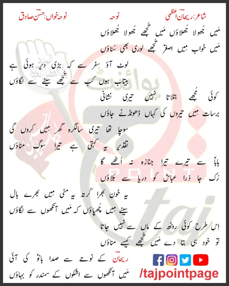 Main Jhola Jholaon Main Tujhe Jhola Jholaon Lyrics Urdu 1996