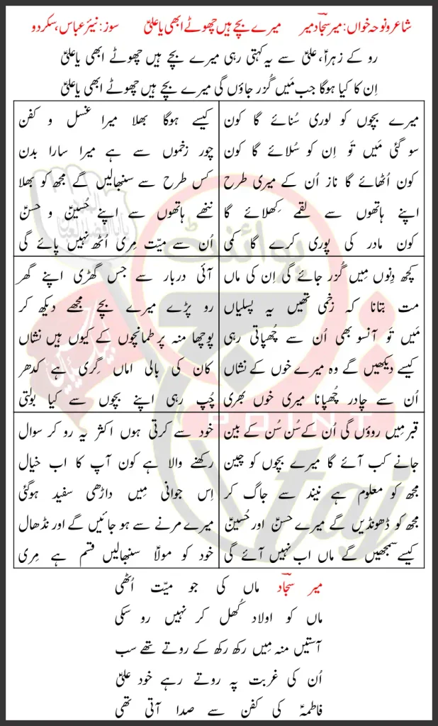 Mere Bachy Hain Abhi Chohte Ya Ali Mir Sajjad Mir 2026 Lyrics In Urdu 1 Mere Bachy Hain Abhi Chohte Ya Ali Mir Sajjad Mir 2026